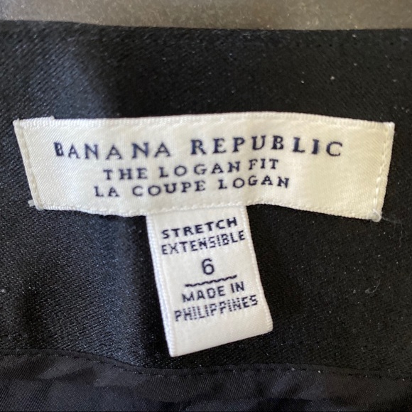 Banana Republic Tuxedo Black Wool Pants, Logan fit - Picture 13 of 14